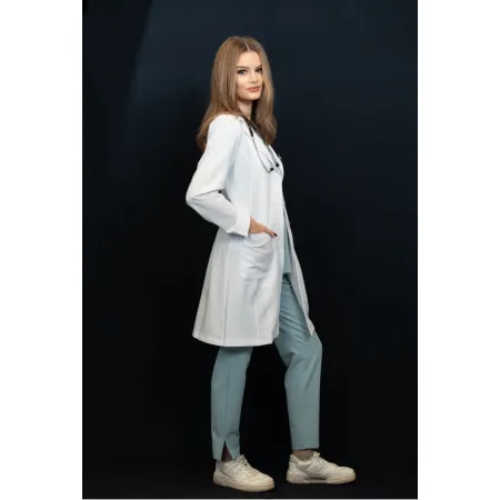 Fartuch medyczny MEDI TEDDY - BENISSA PURE WHITE - BIAŁY